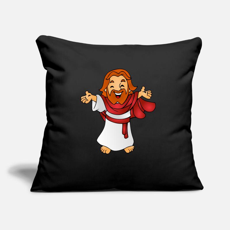 Jesus als Comicfigur Geschenk Geschenkidee Sofakissenbezug 45 x 45 cm