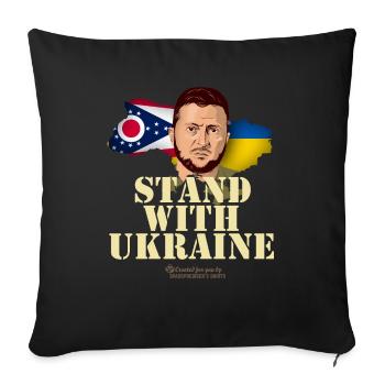 Ukraine Ohio - Sofakissenbezug 45 x 45 cm - Schwarz - Vorne