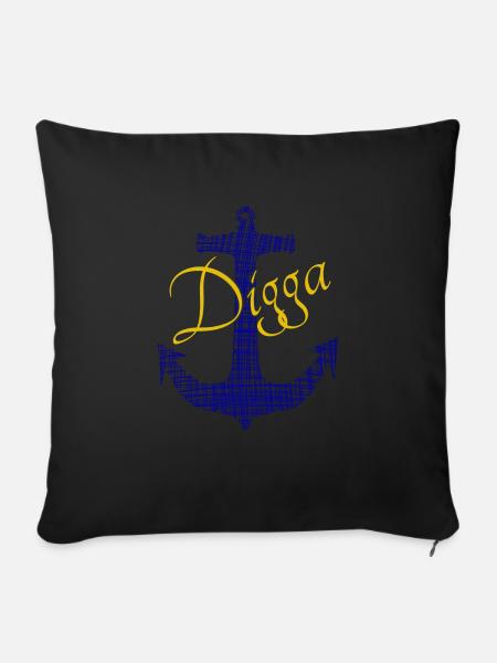 Anker Digga - Sofakissenbezug 45 x 45 cm - Schwarz