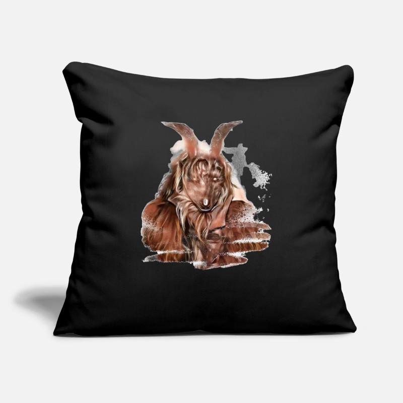 Krampus Percht Devil 2314 Housse de coussin décorative 45 x 45 cm