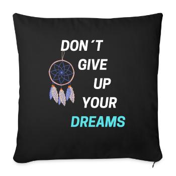 N’ABANDONNEZ PAS VOS RÊVES - Housse de coussin décorative 45 x 45 cm - noir - Devant