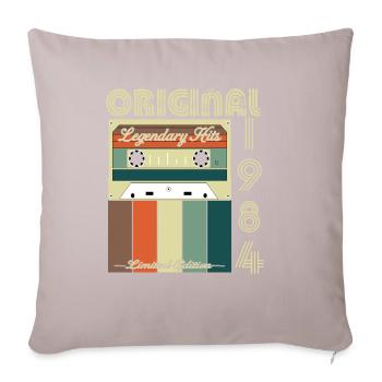 Anniversaire légendaire de 1984 - Housse de coussin décorative 45 x 45 cm - taupe clair - Devant