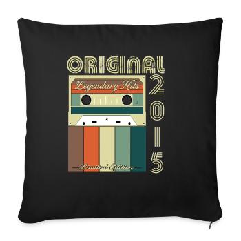 Anniversaire légendaire de 2015 - Housse de coussin décorative 45 x 45 cm - noir - Devant