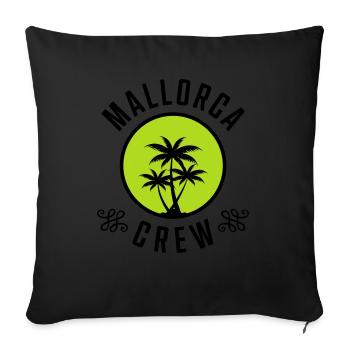 Équipage de Majorque - Housse de coussin décorative 45 x 45 cm - noir - Devant