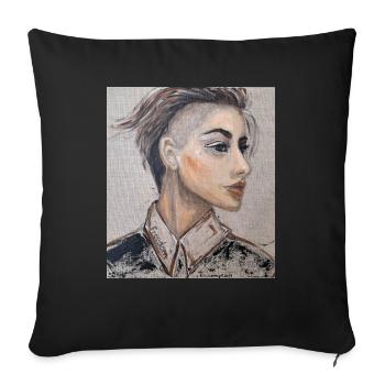 Freedom - Sofakissenbezug 45 x 45 cm - Schwarz - Vorne