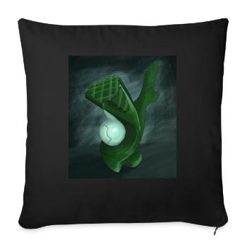 Sculpture abstraite - Housse de coussin décorative 45 x 45 cm - noir - Devant