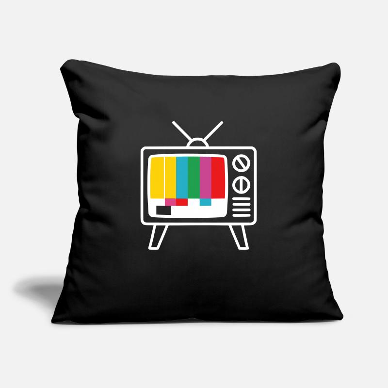 Testbild Retro Fernseh Muster Sofakissenbezug 45 x 45 cm