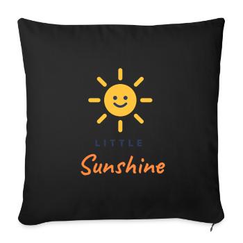 LITTLE SUNSHINE - Sofa pillowcase 17,3'' x 17,3'' (45 x 45 cm) - black - Front