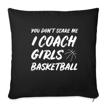 Basketball Bball Baller Coach Coach Cadeau - Housse de coussin décorative 45 x 45 cm - noir - Devant