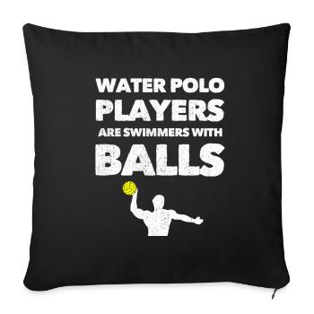 Water Polo Water Polo Water Polo Sport Gift - Sofa pillowcase 17,3'' x 17,3'' (45 x 45 cm) - black - Front