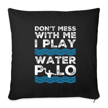 Water Polo Water Polo Water Polo Sport Gift - Sofa pillowcase 17,3'' x 17,3'' (45 x 45 cm) - black - Front