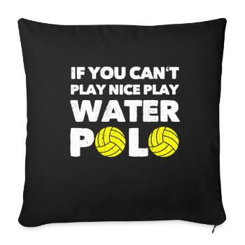 Water Polo Water Polo Water Polo Sport Gift - Sofa pillowcase 17,3'' x 17,3'' (45 x 45 cm) - black - Front