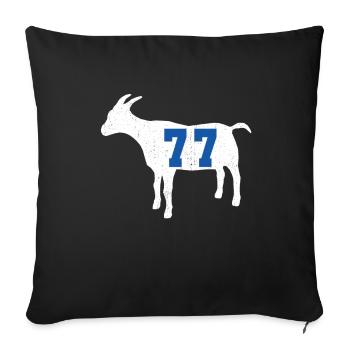 Basketball Streetball Bball Doncic Goat Geschenk - Sofakissenbezug 45 x 45 cm - Schwarz - Vorne