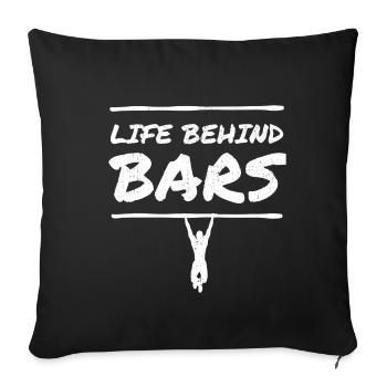 Calisthenics Bar Street Workout Muscle Up Geschenk - Sofakissenbezug 45 x 45 cm - Schwarz - Vorne