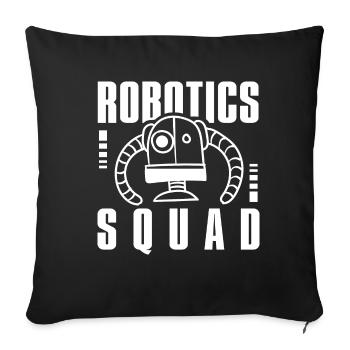 Robotics Squad Mechaniker Ingenieur Roboter - Sofakissenbezug 45 x 45 cm - Schwarz - Vorne