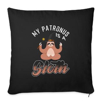 My Patronus Is A Sloth Cute Wizard Lovers - Sofa pillowcase 17,3'' x 17,3'' (45 x 45 cm) - black - Front