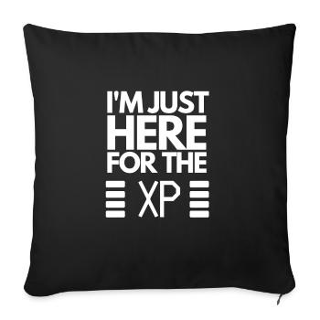 XP Experience Gamer Gaming RPG - Sofa pillowcase 17,3'' x 17,3'' (45 x 45 cm) - black - Front