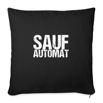 Alcool automatique Proverbe Ivrogne Boissons Mallorca Proverbe - Housse de coussin décorative 45 x 45 cm - noir - Devant