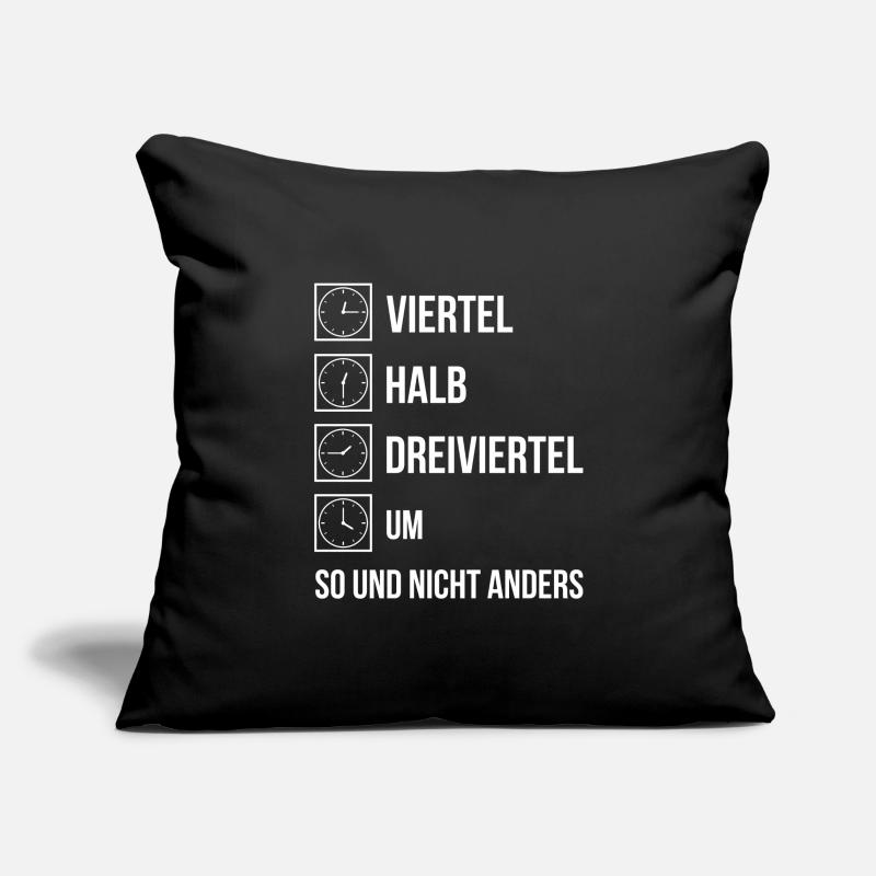 Quarter Half Three quarters Um so and no different Sofa pillowcase 17,3'' x 17,3'' (45 x 45 cm)