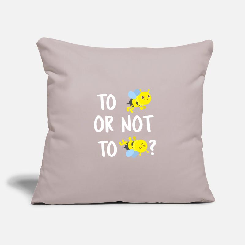 To Bee or not to Bee - Sein oder nicht Sein Biene Sofakissenbezug 45 x 45 cm