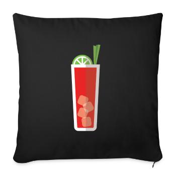 Bloody Mary - Sofa pillowcase 17,3'' x 17,3'' (45 x 45 cm) - black - Front