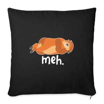 Meh. marmot - Sofa pillowcase 17,3'' x 17,3'' (45 x 45 cm) - black - Front