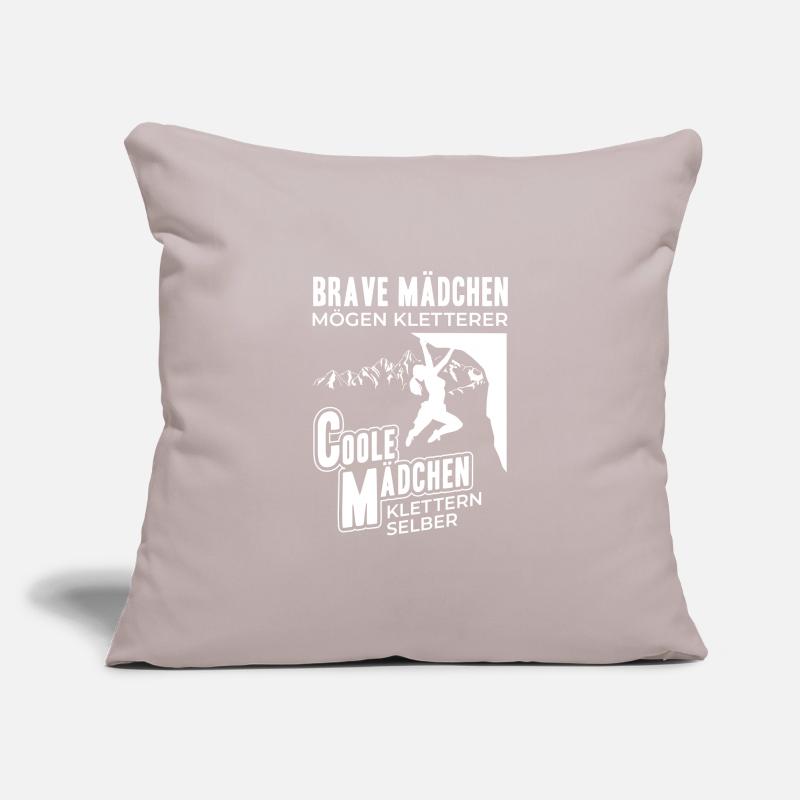 Lustiges Kletterer Geschenk Coole Mädchen Klettern Sofakissenbezug 45 x 45 cm
