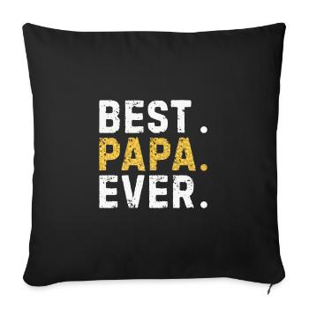 Herren Best Papa Ever Grafik Great Fathers Day Gran - Sofakissenbezug 45 x 45 cm - Schwarz - Vorne