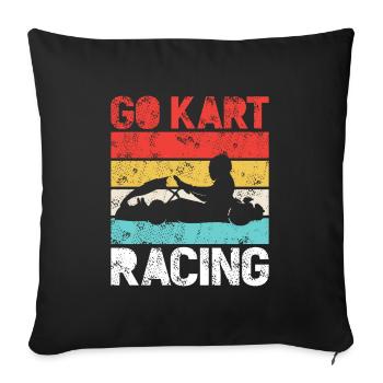 Kart Racing Kart Racing - Sofakissenbezug 45 x 45 cm - Schwarz - Vorne