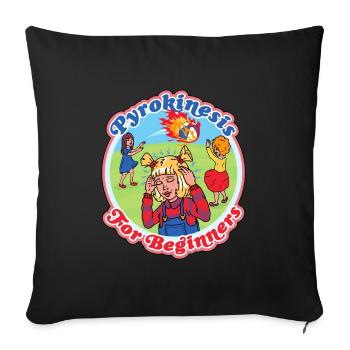 Pyrokinésie pour débutants Classic - Housse de coussin décorative 45 x 45 cm - noir - Devant
