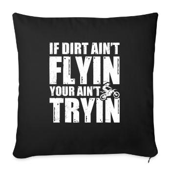 Motorcross Motorcyclist Moto Motorsport - Sofa pillowcase 17,3'' x 17,3'' (45 x 45 cm) - black - Front