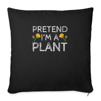 Plantes Plantes Green Thumb Jardinier - Housse de coussin décorative 45 x 45 cm - noir - Devant