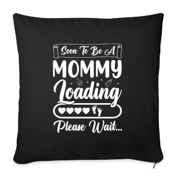 Baby Mom Pregnant Newborn Mother Future - Sofa pillowcase 17,3'' x 17,3'' (45 x 45 cm) - black - Front