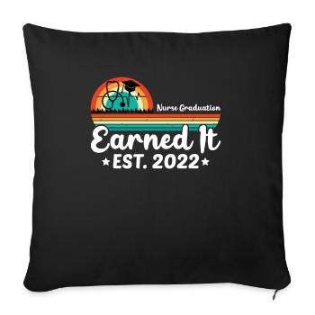 Nurse 2022 Nurse Exam - Sofa pillowcase 17,3'' x 17,3'' (45 x 45 cm) - black - Front