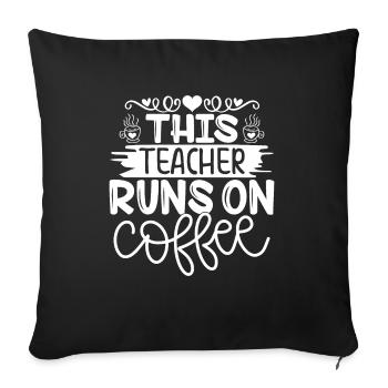 Teacher Learning Teaching Kindergarten Student School - Sofa pillowcase 17,3'' x 17,3'' (45 x 45 cm) - black - Front