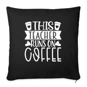 Teacher Learning Teaching Kindergarten Student School - Sofa pillowcase 17,3'' x 17,3'' (45 x 45 cm) - black - Front