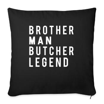 Butcher Butcher Profession Funny Saying Gift - Sofa pillowcase 17,3'' x 17,3'' (45 x 45 cm) - black - Front