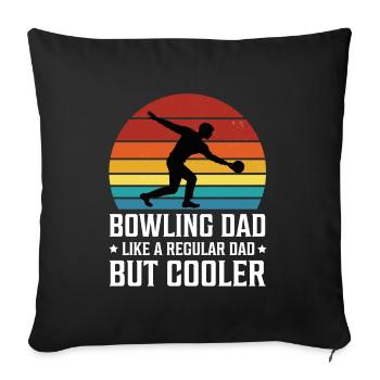 Bowling Père Papa Cooler - Housse de coussin décorative 45 x 45 cm - noir - Devant