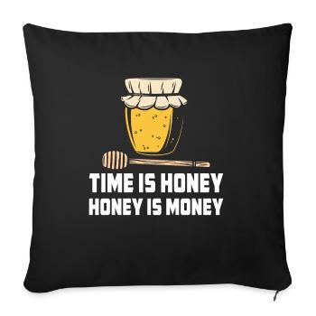 Beekeeping Beekeeper Honey Beekeeper Lustig - Sofa pillowcase 17,3'' x 17,3'' (45 x 45 cm) - black - Front