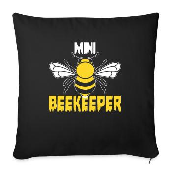 Save Bee Bees Environment Honey Climate Protection Animals - Sofa pillowcase 17,3'' x 17,3'' (45 x 45 cm) - black - Front
