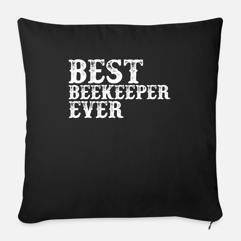 Beekeeping Beekeeper Honey Beekeeper Lustig - Sofa pillowcase 17,3'' x 17,3'' (45 x 45 cm) - black