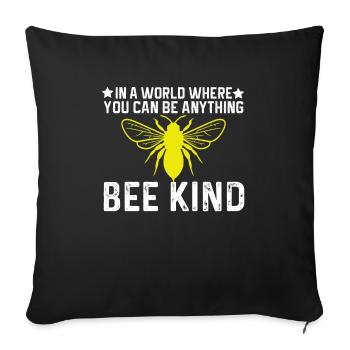 Beekeeping Beekeeper Honey Beekeeper Lustig - Sofa pillowcase 17,3'' x 17,3'' (45 x 45 cm) - black - Front
