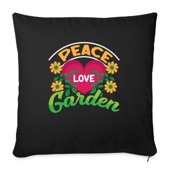 Gardener Orchard Hobby Gardener Gift Garden - Sofa pillowcase 17,3'' x 17,3'' (45 x 45 cm) - black - Front
