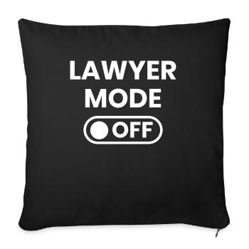 Profession d’avocat Avocat Avocat Droit - Housse de coussin décorative 45 x 45 cm - noir - Devant