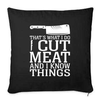 Butcher Butcher Profession Funny Saying Gift - Sofa pillowcase 17,3'' x 17,3'' (45 x 45 cm) - black - Front