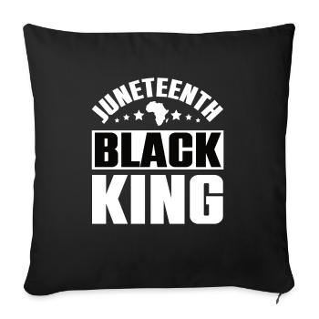 Love June Black Culture Black History Month - Sofa pillowcase 17,3'' x 17,3'' (45 x 45 cm) - black - Front