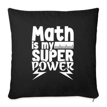 Professeur de mathématiques Formule mathématique Professeur de géométrie - Housse de coussin décorative 45 x 45 cm - noir - Devant