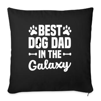 dog owner dog dog owner dog lovers walker - Sofa pillowcase 17,3'' x 17,3'' (45 x 45 cm) - black - Front