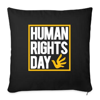 Human Rights Politics Freedom Demonstrating - Sofa pillowcase 17,3'' x 17,3'' (45 x 45 cm) - black - Front