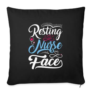 Physician Assistant Nurse Medical Practice Needle - Sofa pillowcase 17,3'' x 17,3'' (45 x 45 cm) - black - Front